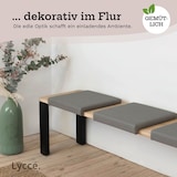 thumbnail of Lycce Klemmkissen / Sitzkissen mit 1 Leiste, Lederimitat Olifante, weich gepolstert, taupe