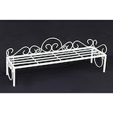 thumbnail of DanDiBo Blumenbank Metall Weiß 75 cm Blumenständer Mi Blumenregal Blumentreppe Pflanzentreppe Blumenregal Pflanzenständer Blumenhocker