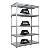 thumbnail of Schwerlastregal Steel Eagle | HxBxT 180x120x60cm | Fachlast 130kg | Verzinkt
