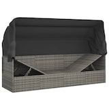 thumbnail of Helloshop26 - Cama lounge de exterior con techo y cojines de resina tejida en gris 02_0012020