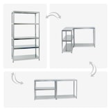 thumbnail of PROREGAL 3x Schwerlastregal Steel Eagle | HxBxT 180x100x40 cm | Fachlast 130kg | Verzinkt | Stecksystem Lagerregal Regalsystem 3 Stk.
