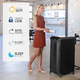 thumbnail of Destructora trituradora Automática Fellowes 550C, +10 usuarios, destruye hasta 550 hojas en partículas de 4x38mm, DIN P-4, papelera 83L/550 hojas