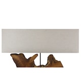 thumbnail of SalesFever Tischleuchte |Gestell Treibholz / Schirm Leinen | B 80 x T 20 x H 59 cm | Natur – Beige