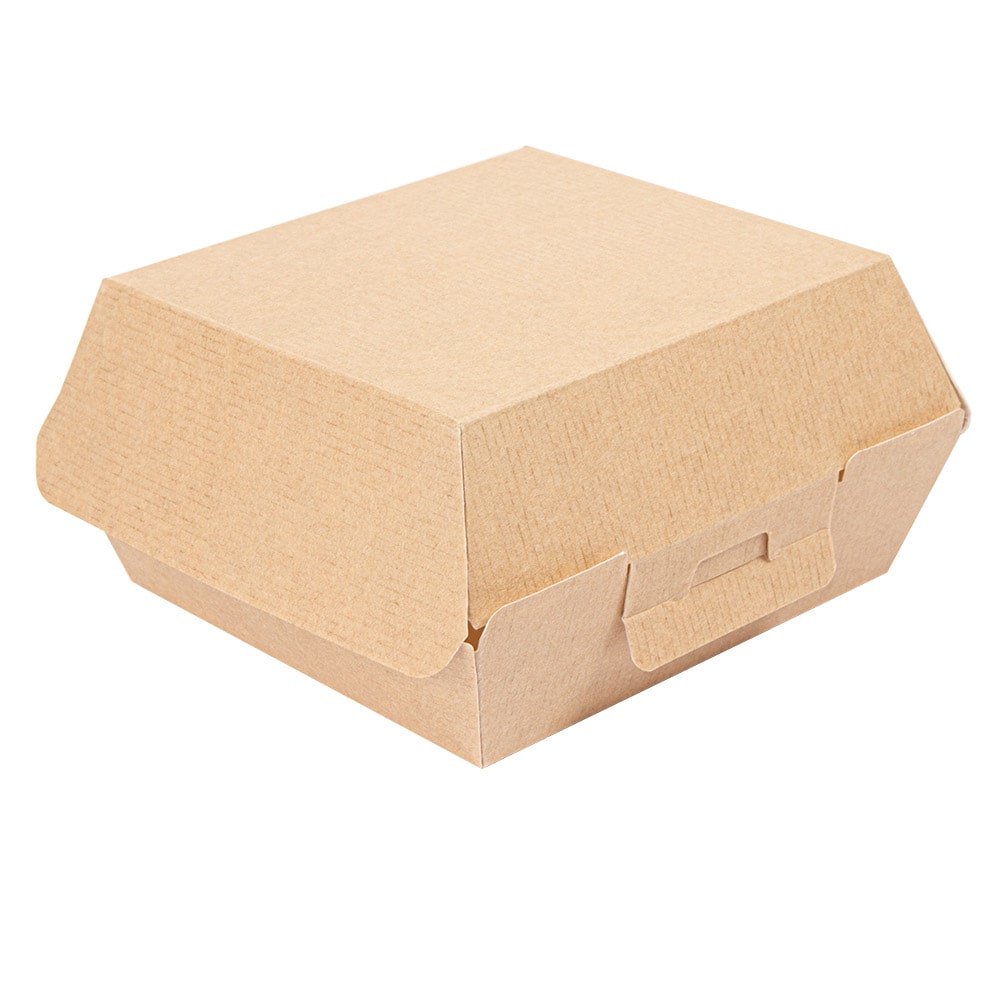 Conchas Hamburguer 'Thepack' 220 G/M2 13X12,5X6,2 Cm (S) Natural Cartão Ondulado Nano-Micro (450 Unidades)