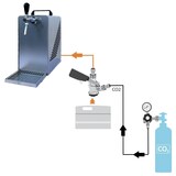 thumbnail of Bierkühler BieTal® Bierzapfanlage 30 L/h KOMPLETTSET KEG Typ S OHNE CO2 Flasche