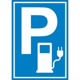 thumbnail of Parkplatz Stromtankstelle Aufkleber Elektrofahrzeug A4 (210x297mm)