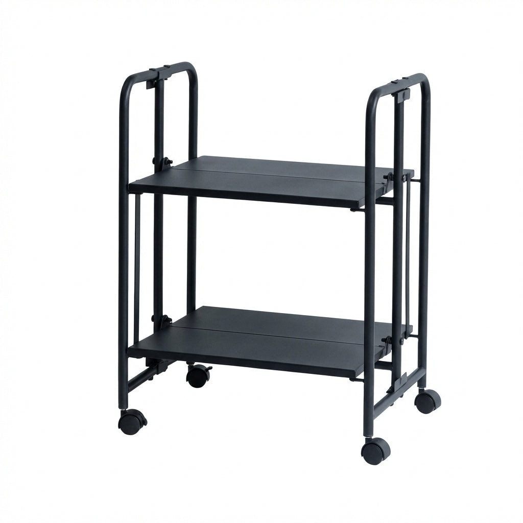 Carrello Portavivande Pieghevole Ferro Salvaspazio Cucina 54x40x69 cm
