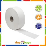thumbnail of DayBays 12 Rollen Jumbo Toilettenpapier Mini 2-lagig 393 Blatt Zellstoff Extra Weich Weiß