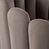 thumbnail of Schalenstuhl / Polsterstuhl SCALLORE Muschelform Stoff grau hjh LIVING