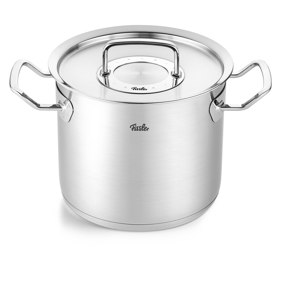 Fissler - Colección Original Profi - Cacerola alta con tapa de acero 20 cm