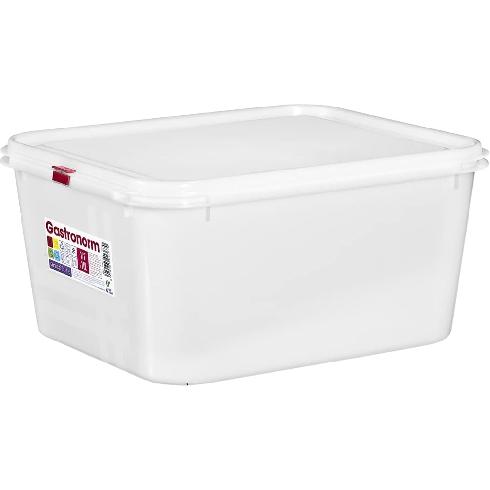 Pack 6 Tupper rectangular reutilizable con tapa, apto para microondas, lavavajillas y congelador. Medidas: 324x265x150 10L