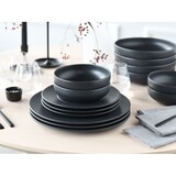 thumbnail of CreaTable Unico Schwarz Tellerset 8-tlg Steinzeug