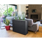 thumbnail of Jardinière rectangulaire volcania apparence pierre 63l - GRISANTHRACITE