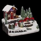 thumbnail of Village de Noël lumineux, animé et musical La ferme aux sapins