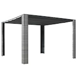 thumbnail of vidaXL Pavillon mit Dach Poly Rattan 300x300x200 cm Grau und Anthrazit