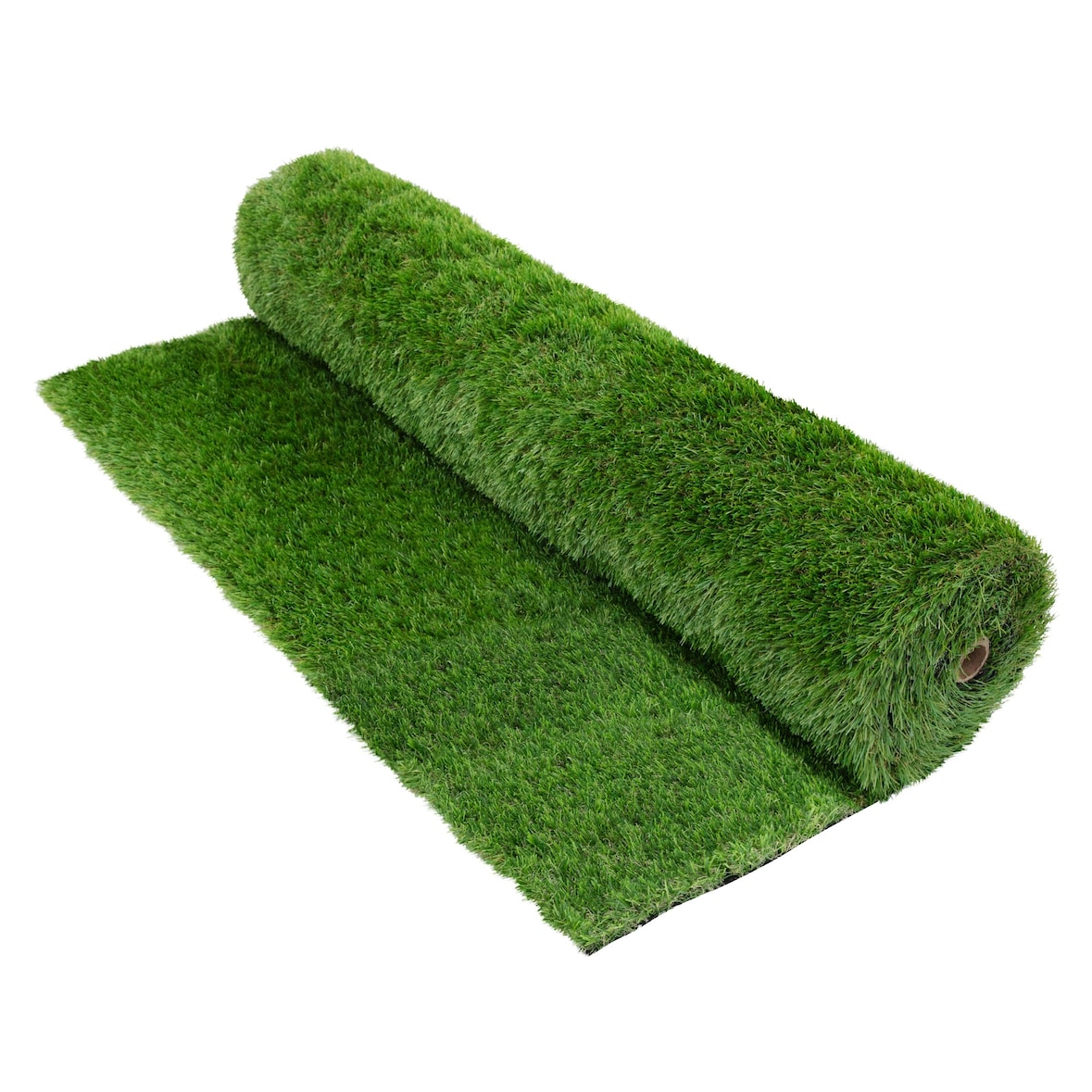 ECD Germany Kunstrasen-Rolle 100x100 cm 1m² Grün, Rasenteppich Outdoor wetterfest, 18mm, Grasmatte Meterware Kunstgras Kunstrasenteppich für Garten