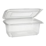thumbnail of Starpak 50 Verpackungsbecher mit Klappdeckeln, PP rechteckig 1000 ml 7,4 cm x 13,1 cm x 19,1 cm transparent