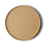 thumbnail of BIOZOYG Pappdeckel Suppenbecher 25 Stück Ø 95 mm Braun  Suppenterrine mit Deckel Beschichtet Einweg  Kartondeckel Membrandeckel mit Luftlöchern