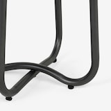 thumbnail of Mesa auxiliar para exterior, con tacos de goma, Aluminio, Color Antracita, 60 x 51cm alto