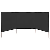 thumbnail of Paravent 3 panneaux Tissu 400 x 160 cm Anthracite Modèle Sirocco Signature