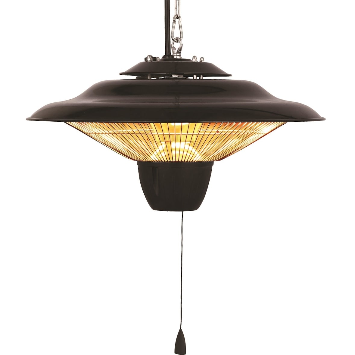 Stufa alogena elettrica da soffitto 1500 W Raggio di Sole Ufo Niklas