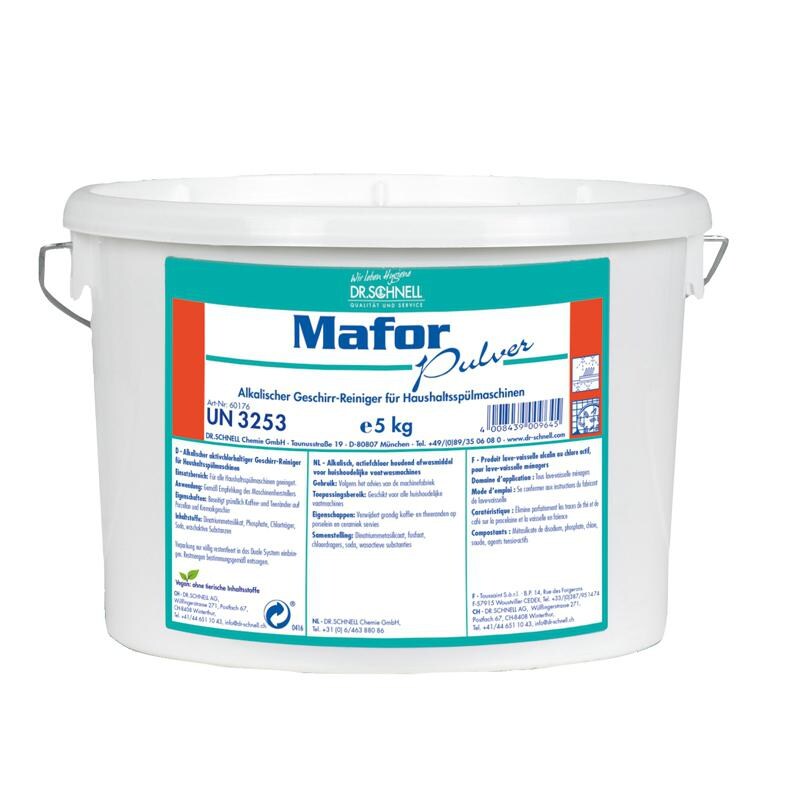 Dr.Schnell Mafor Pulver Geschirrspülmittel 5 kg Eimer