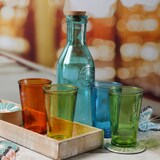 thumbnail of Gläser-Set bunt 5tlg. Getränke Karaffe Trinkgläser Wassergläser