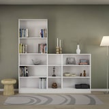thumbnail of WellHome - Bücherregal mit 2 Regalböden in der Farbe Weiß 41 x 27 x 108 cm - Turia