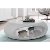 thumbnail of SalesFever salontafel ovaal | hoogglans gelakt | glasvezel | B 100 x D 70 x H 32 cm | wit