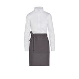 thumbnail of BRUSSELS - Short Recycled Bistro Apron with Pocket: One Size / White