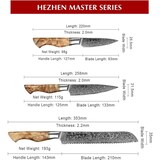 thumbnail of Hezhen - Damastmesser Set 5-teilig - B30 Master Serie