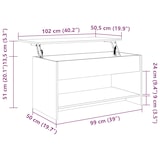 thumbnail of Table basse chêne sonoma 102x50x52,5 cm bois d'ingénierie Modèle Élégia Chic