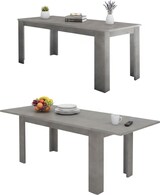 thumbnail of Dmora Ausziehbarer Esstisch Nanni, Ausziehbare Konsole bis zu 10 Sitzplätzen, ausziehbare Konsole 100 % Made in Italy, cm 140/190x90h75, Zement