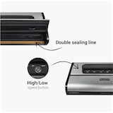 thumbnail of DESQ Vacuümmachine | Pro -90 kPa | High Speed Dubbele Pomp | Dubbele Verwarmingsdraden | 7 standen | Rolhouder |Rolsnijder | Vacuumslang | Vacumeerrol