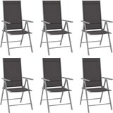 thumbnail of vidaXL 7-tlg. Garten-Essgruppe Aluminium Silbern und Schwarz