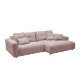 thumbnail of KAWOLA Sofa MIKA Ecksofa Cord rosa Longchair rechts