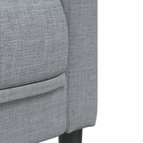 thumbnail of vidaXL Sofa 2-Sitzer Hellgrau Stoff