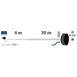 thumbnail of Guirlande Boa 6cm 30M 1500 Led ambré lumière fixe câble vert 30V Lotti