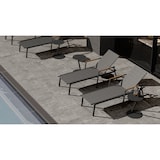 thumbnail of METRO PROFESSIONAL Espreguiçadeira Poza com função de inclinação e apoios de braços, alumínio/ teca/ textileno, antracite/ cinzento