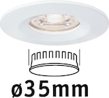 thumbnail of Paulmann LED Einbauleuchte Nova Mini Coin Einzelleuchte starr IP44 rund 65mm  Coin 4W 310lm 230V  2700K Weiß matt 94298