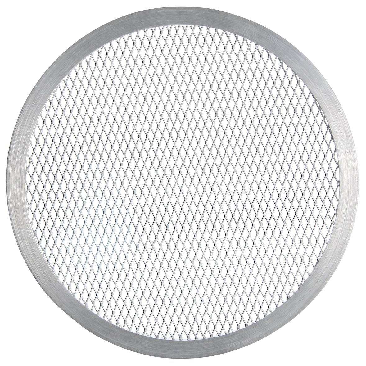 Fmprofessional Base Rejilla Pizza, Bandeja para Horno para Pizza Y para Descongelar Alimentos, Bases de Pizza Más Crujientes, Aluminio, 30 X 0,3 Cm