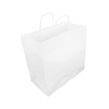thumbnail of MONOUSO - Bolsa Papel Kraft Blanca con Asas 100g/m² 31+20x32cm (25 Uds)