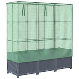 thumbnail of vidaXL Plantenbak verhoogd met kashoes 120x40x138 cm rattanlook