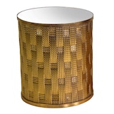 thumbnail of Vacchetti Tavolino metallo 1-2 oro con top a specchio tondo cm ø45h51,5