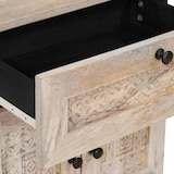 thumbnail of vidaXL Nachtkastje met lade Beige 50 x 33 x 60 cm Massief acaciahout