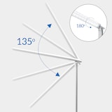 thumbnail of MONZANA® Schreibtischlampe Weiß USB Ladeanschluss Dimmbar Touch Tischlampe Bürolampe Nachttischlampe Leselampe