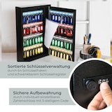 thumbnail of HMF 13664-02 Schlüsselschrank mit Zahlencode, Schlüsselkasten groß, 64 Haken, 45 x 30 x 8 cm, Schwarz