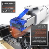 thumbnail of Primewire Patchkabel CAT 8 mit Baumwollummantelung - Gigabit Ethernet LAN Kabel - 40 Gbit/s - S/FTP PIMF Schirmung - Netzwerkkabel - 20m