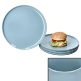 thumbnail of Ritzenhoff 4x Jasper Speiseteller Ø25,2cm Graublau Steingut 4 Pers. Essteller