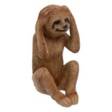 thumbnail of Objet déco Lot de 3 Paresseux en résine marron H 18 cm